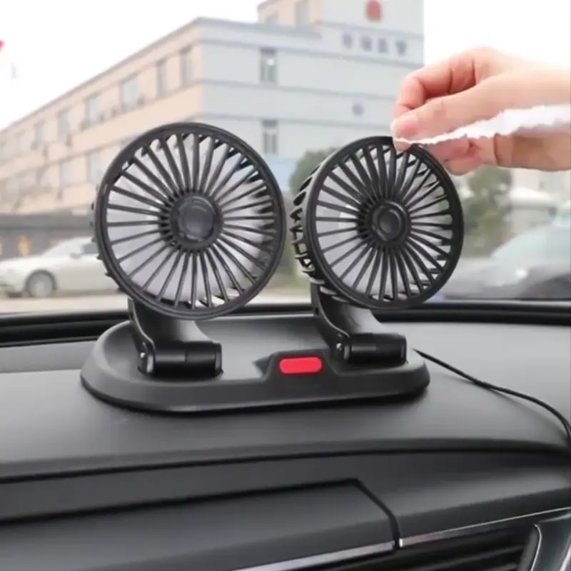 ventilator za avtomobil so dve glavi вентилатор за автомобил со две глави